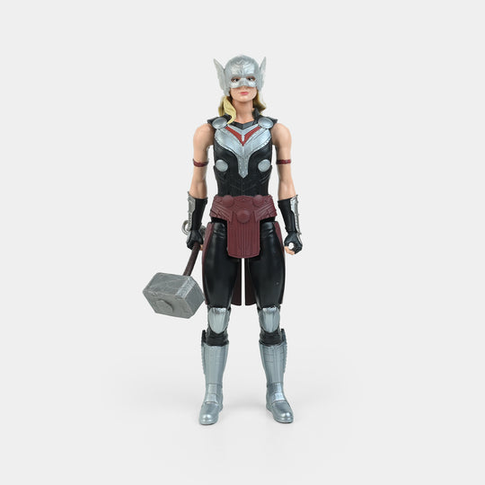 Kids Superhero Warrior Character Action Figure Toy with Hammer