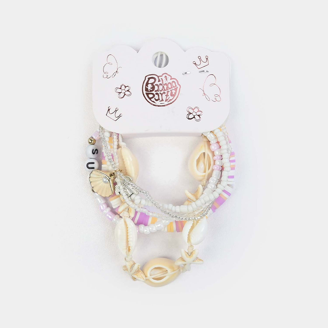 Fancy Crystal Beaded Bracelet for Girls