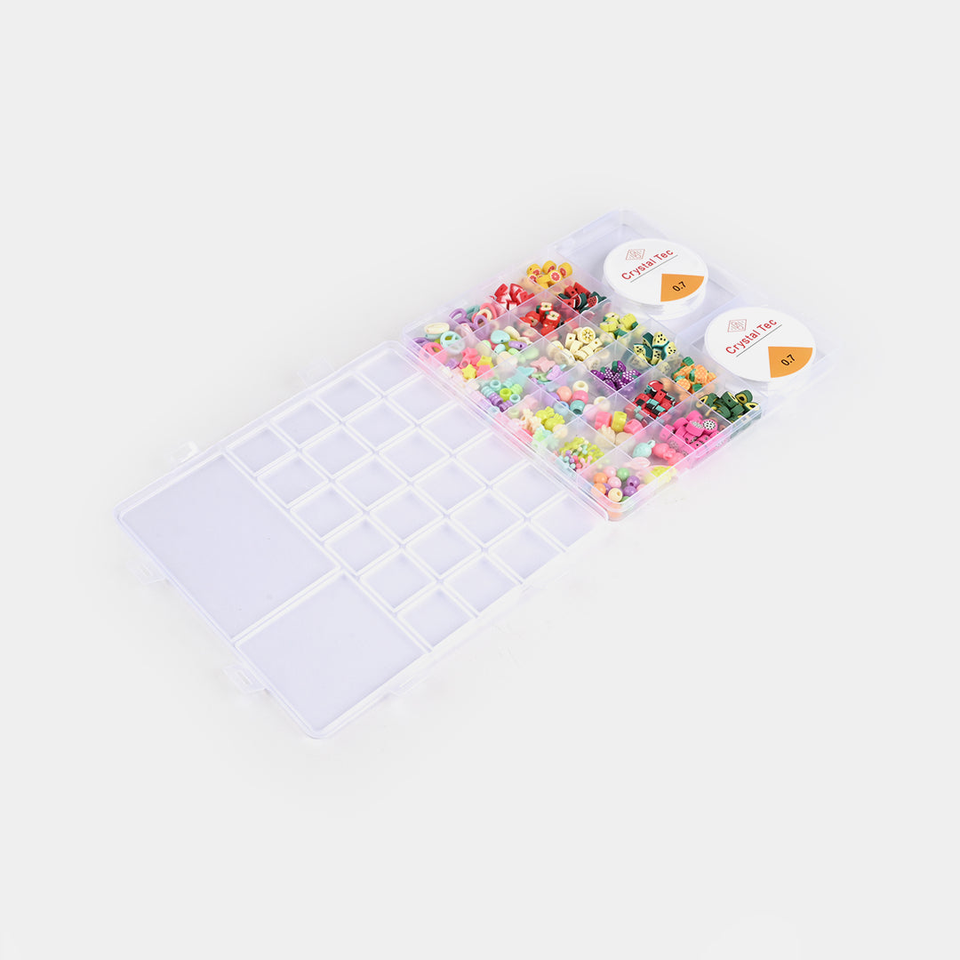 Girls Beads Set For Creative Play With Scissor
