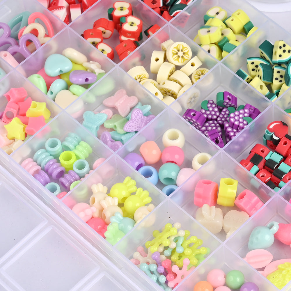 Girls Beads Set For Creative Play With Scissor
