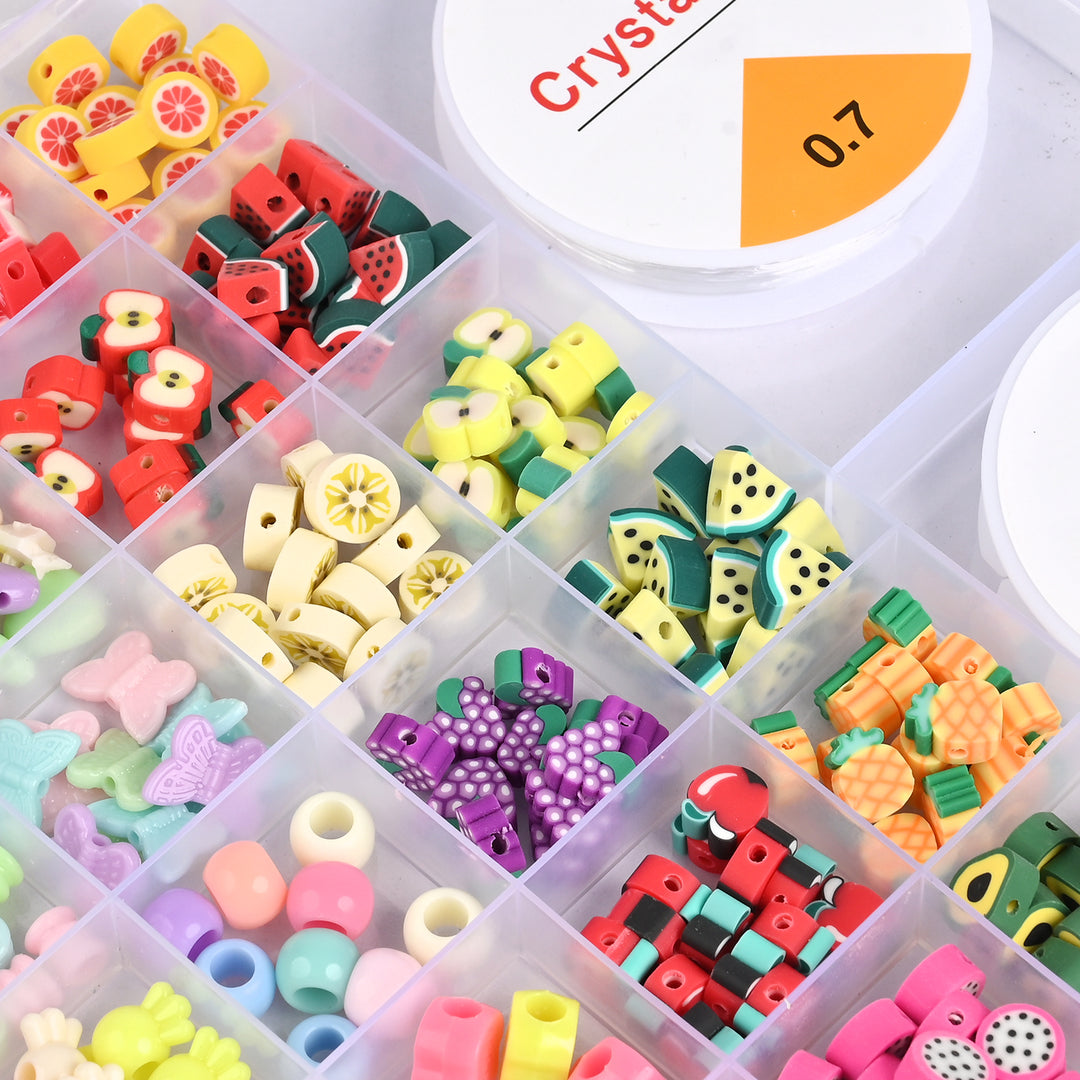 Girls Beads Set For Creative Play With Scissor