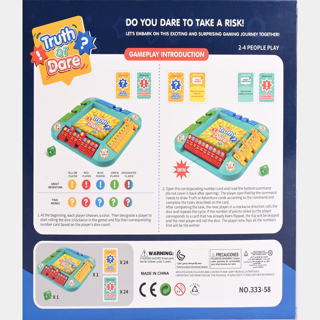 Truth or Dare Interactive Family Board Game