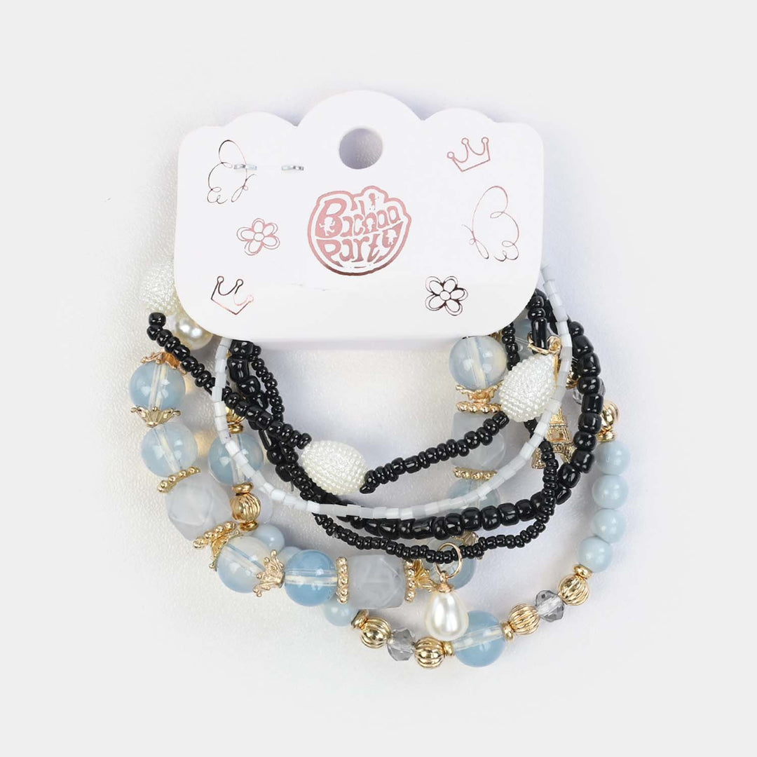 Fancy Crystal Beaded Bracelet for Girls