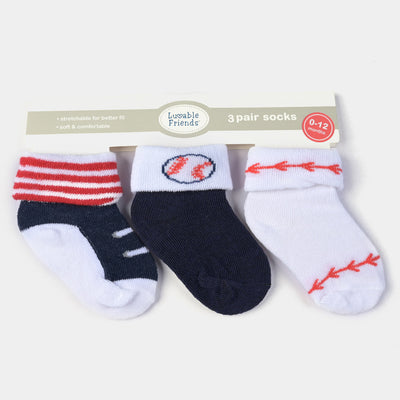 Charm Design Socks Pack of 3 Pair For Infant