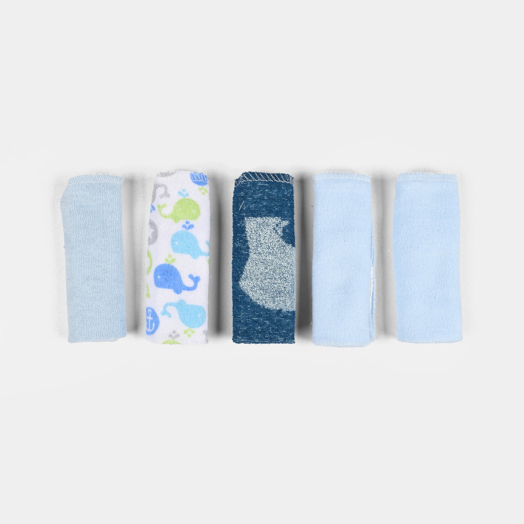 Baby Hooded Bath Towel + Washcloths 5Pcs