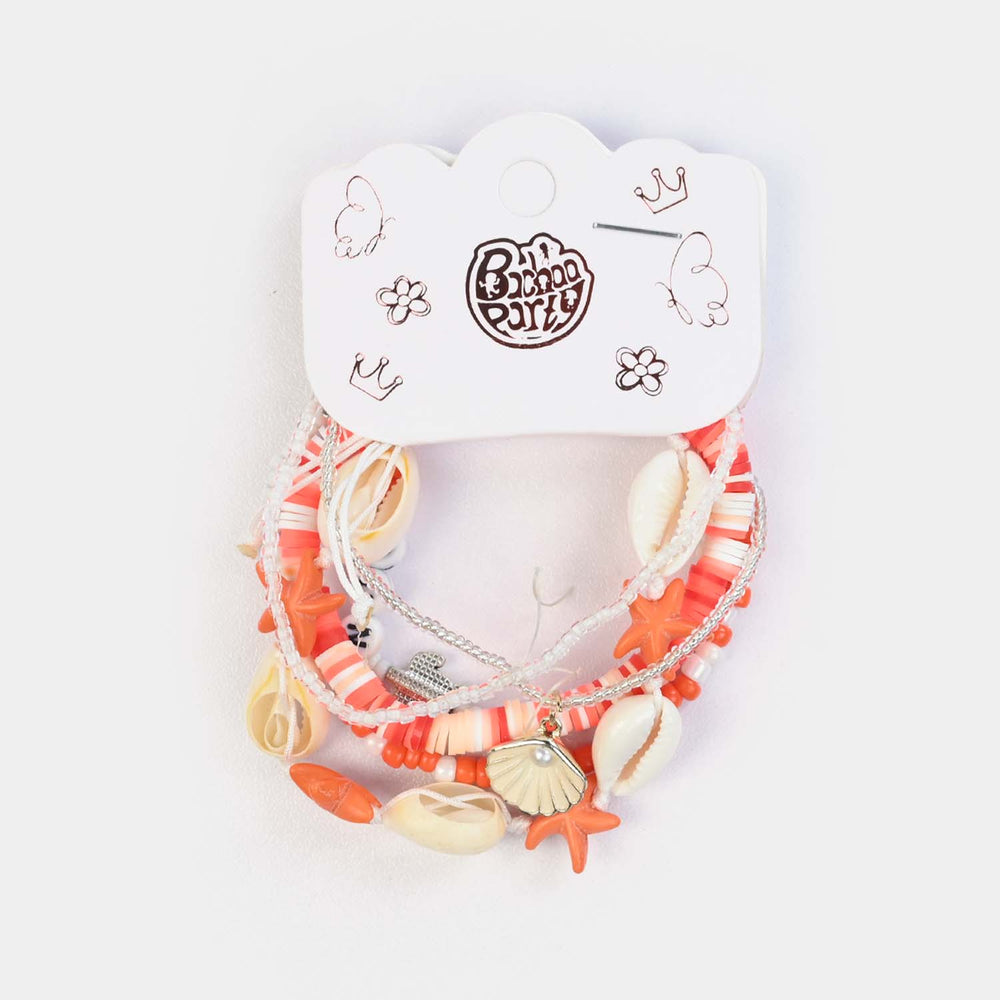 Fancy Crystal Beaded Bracelet for Girls