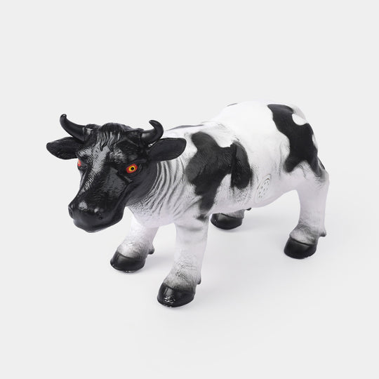 Rubber Farm Cow With Sound Toy For Kids