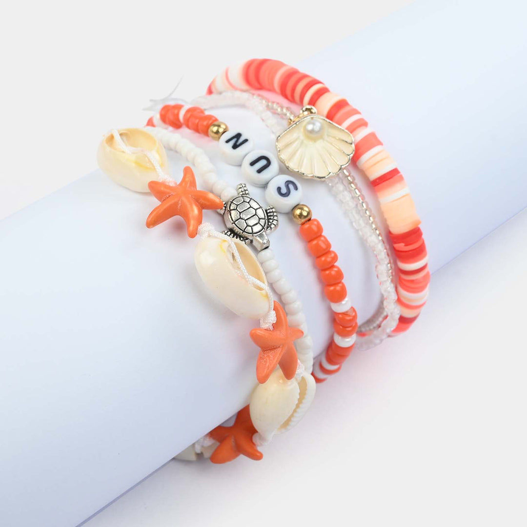 Fancy Crystal Beaded Bracelet for Girls