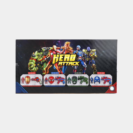 Blaster Target Toy with Hero Character & Mask