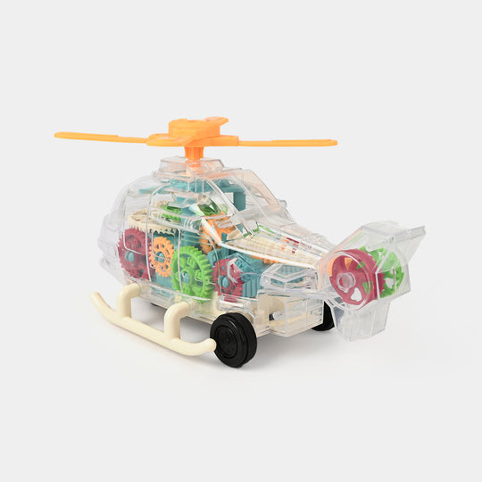Universal Electric Gear Helicopter With Light & Music For Kids