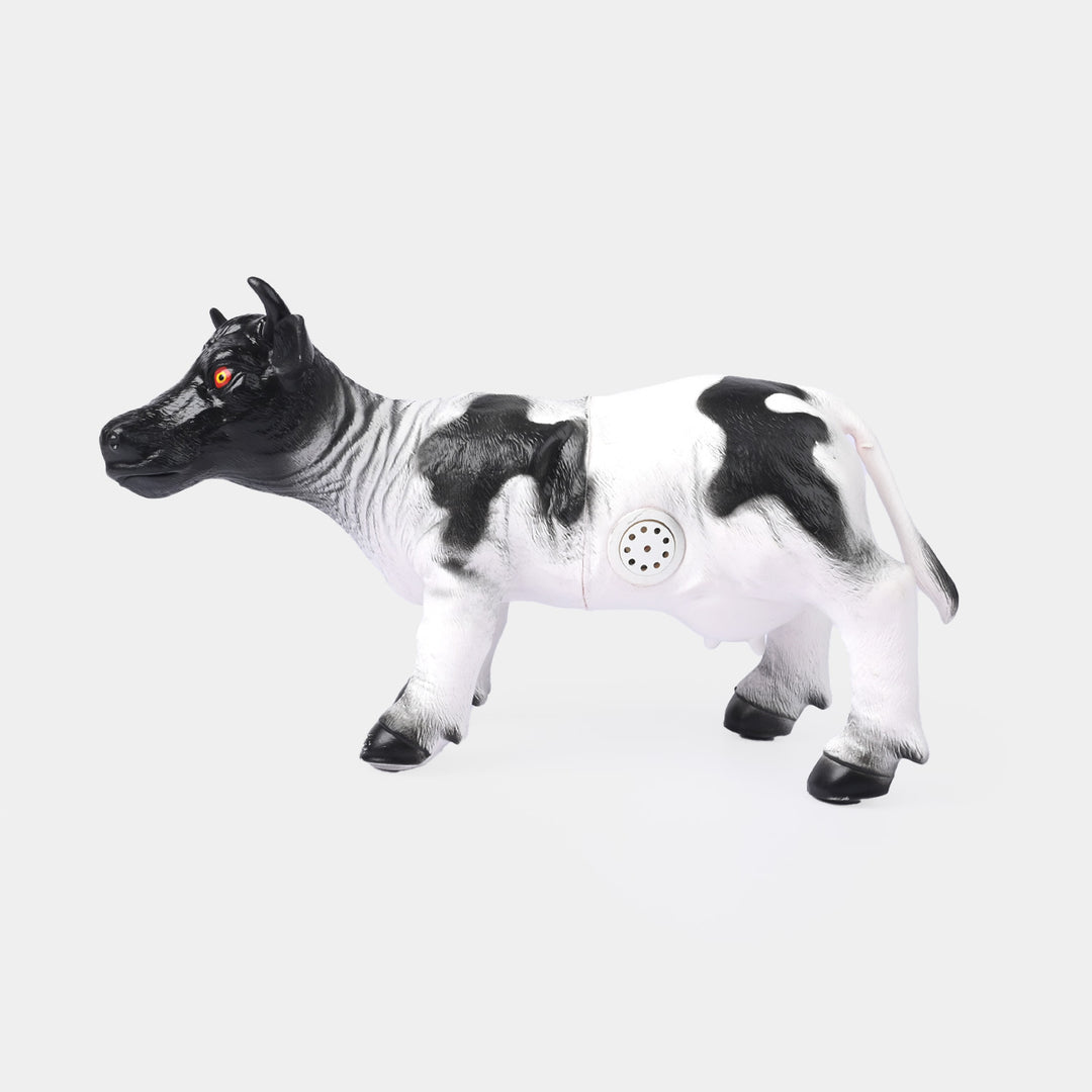 Rubber Farm Cow With Sound Toy For Kids