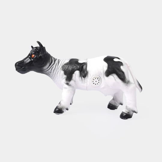 Rubber Farm Cow With Sound Toy For Kids