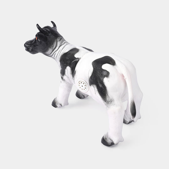 Rubber Farm Cow With Sound Toy For Kids