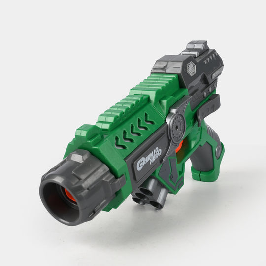 Blaster Target Toy with Hero Character & Mask