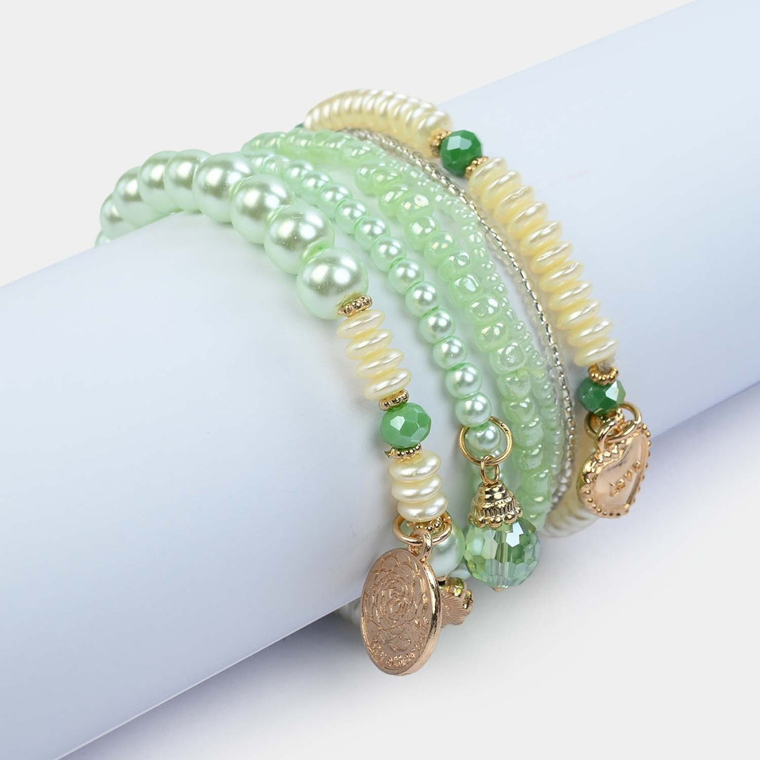 Fancy Crystal Beaded Bracelet for Girls