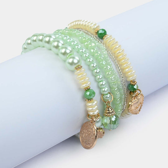 Fancy Crystal Beaded Bracelet for Girls
