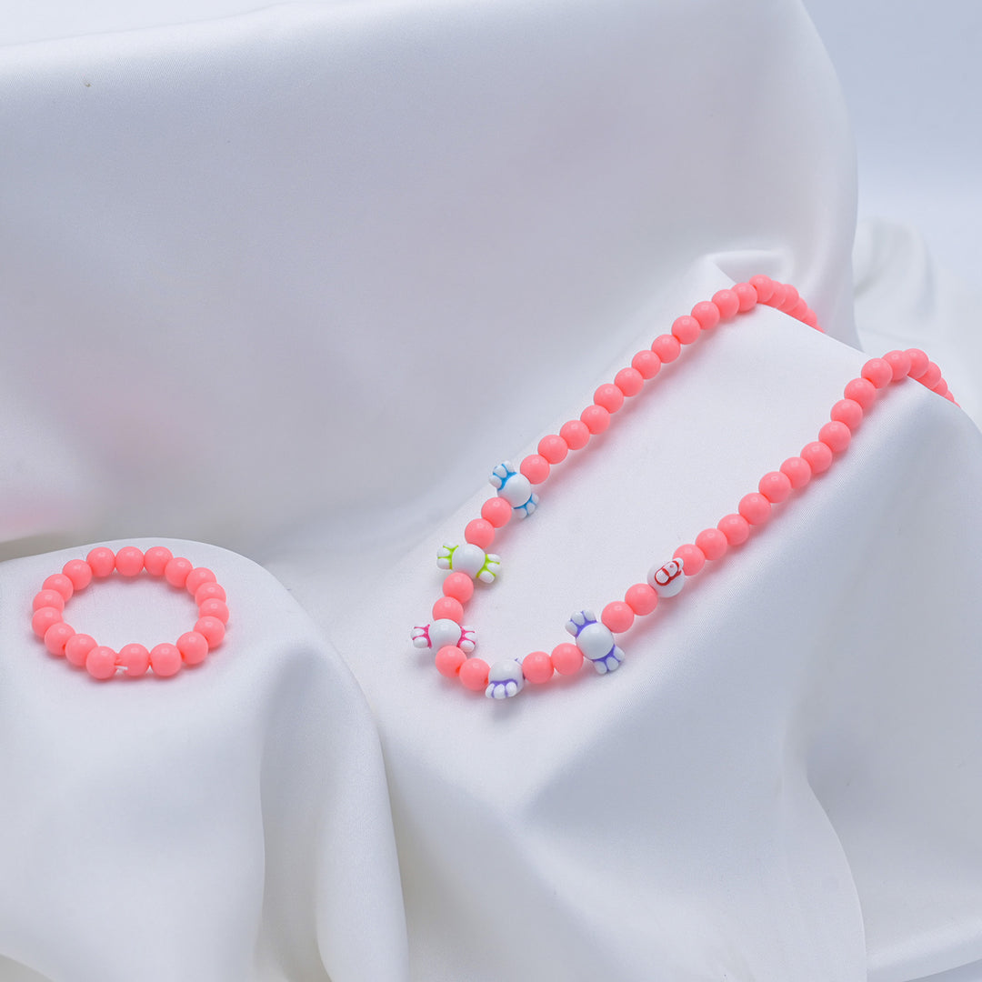 Elegant Beaded Necklace & Bracelet For Girls