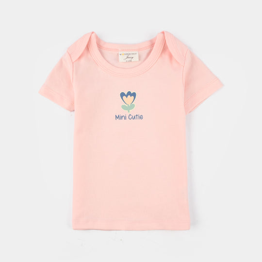 Infant Girls Jersey Terry 3Pc Suit - White