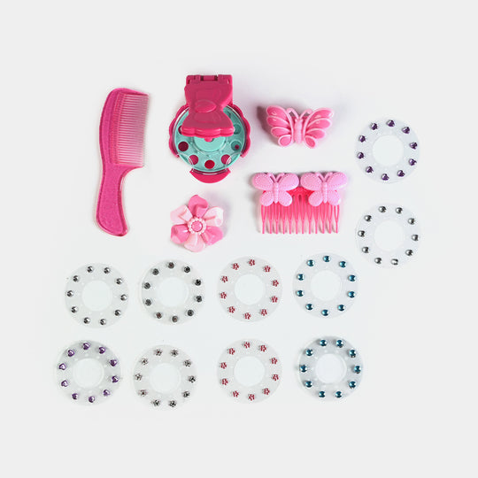 Hair Clip & Gem Stamping Playset