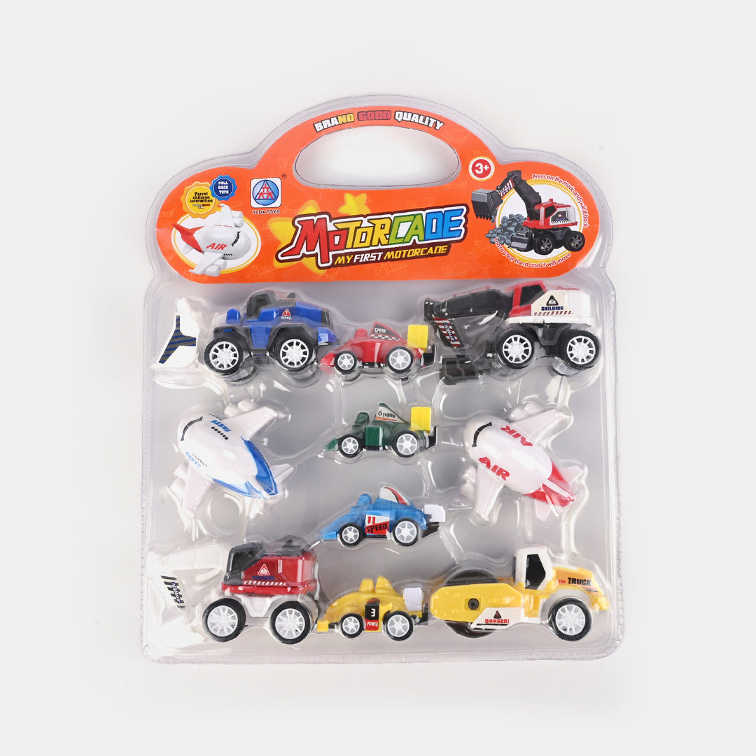 Exciting Vehicle Set | 10Pcs For Kids