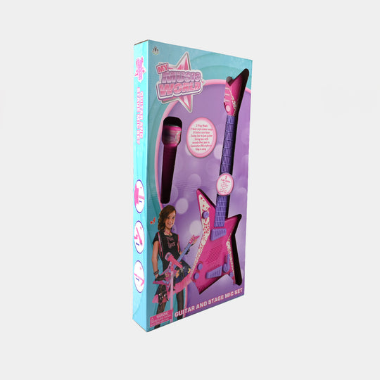 Guitar & Stage Microphone Set for Kids
