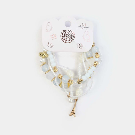 Fancy Crystal Beaded Bracelet for Girls
