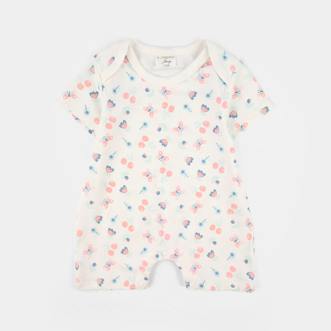 Infant Girls Jersey Terry 3Pc Suit - White