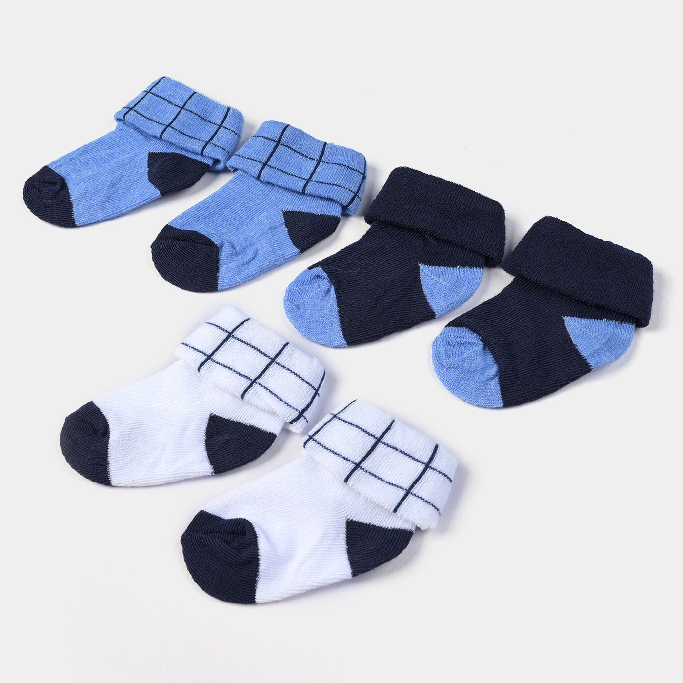 INFANT BABY 3 PAIR SOCKS | 0-12M