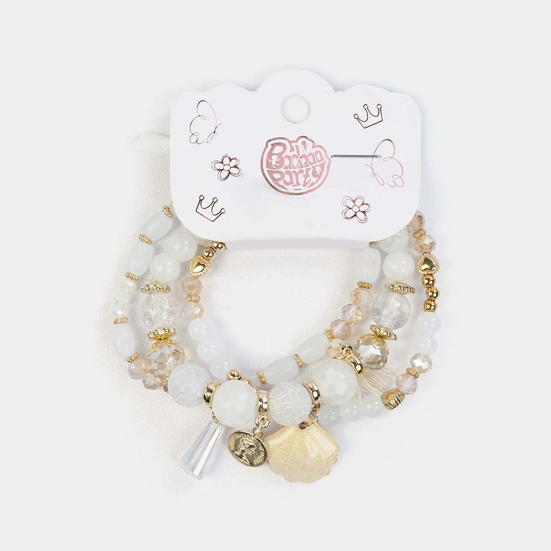 Fancy Crystal Beaded Bracelet for Girls