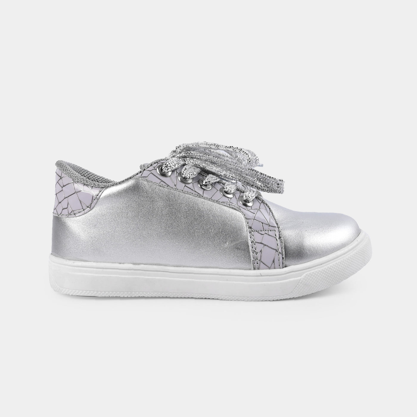 Girls Sneakers 40-119-SILVER