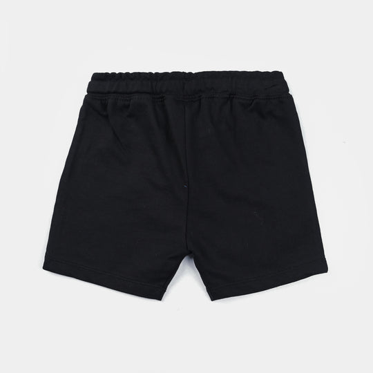 Infant Boys Jersey/Terry Short-Jet Black