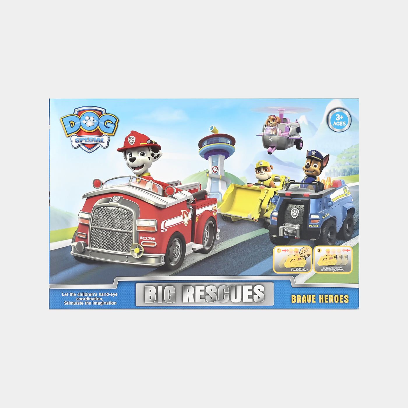 Action Character Cars Play Set For kids