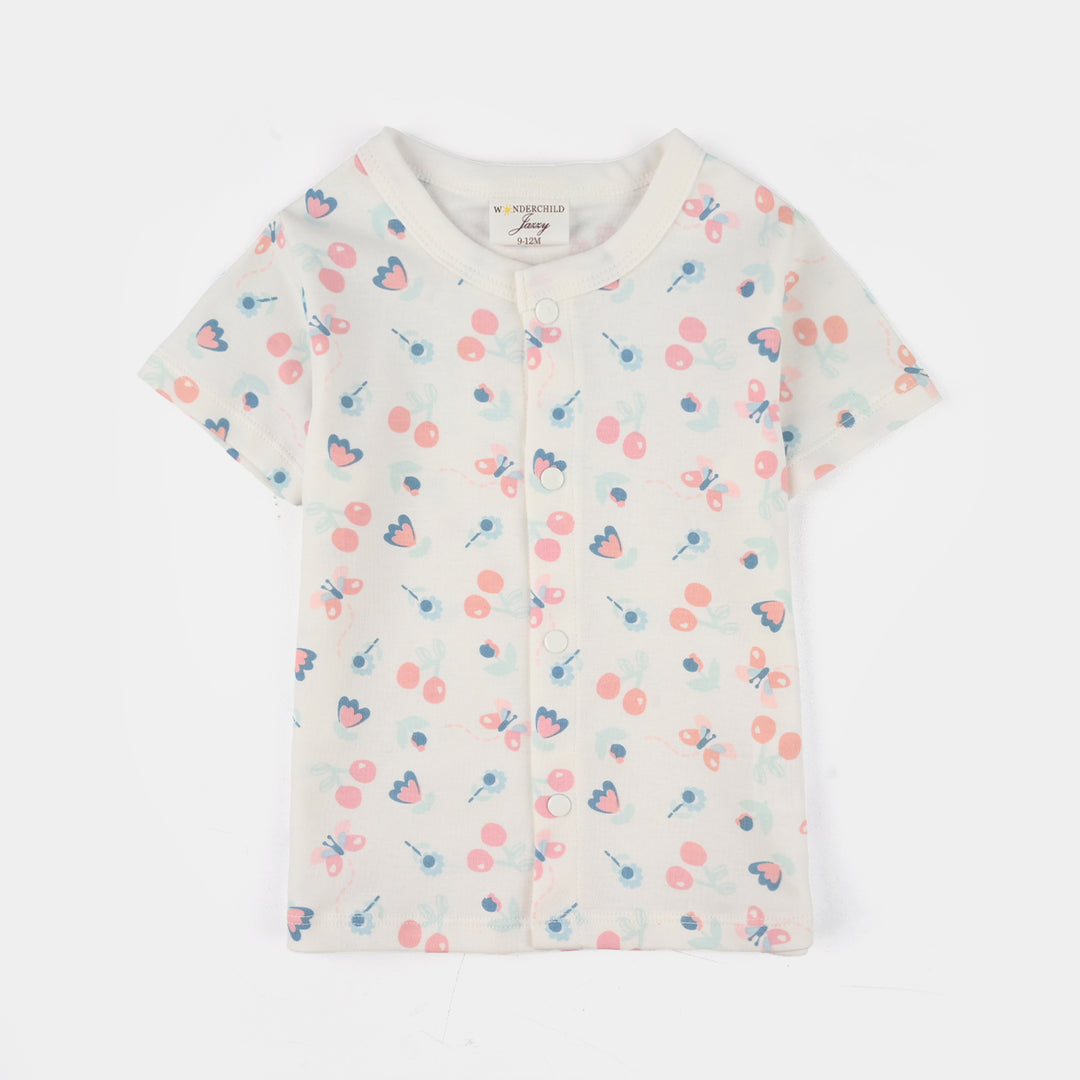 Infant Girls Jersey/Terry 3Pc Gift Set - White