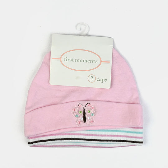 Baby Cap/Hat Pack Of 2 | 2-3M+