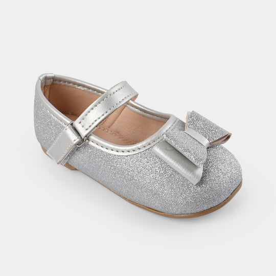 Girls Pumps JS-006-SILVER