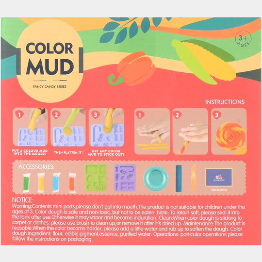DIY Color Cake Play Dough Set for Kids