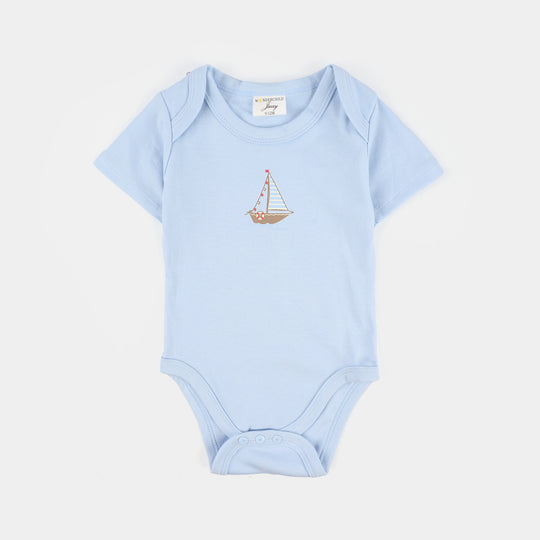 Infant Boys Jersey/Terry 3Pc Gift Set 287-055-BLUE