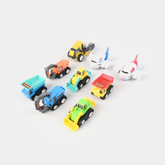 Exciting Vehicle Set | 9Pcs For Kids