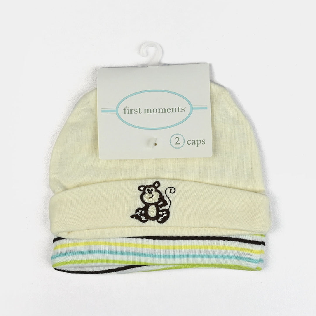 Baby Cap/Hat Pack Of 2 | 2-3M+