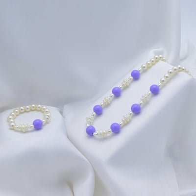 Elegant Beaded Necklace & Bracelet For Girls