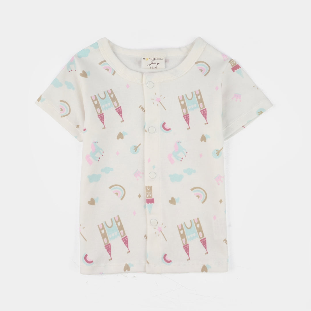 Infant Girls Jersey/Terry 3Pc Gift Set 287 - Blue