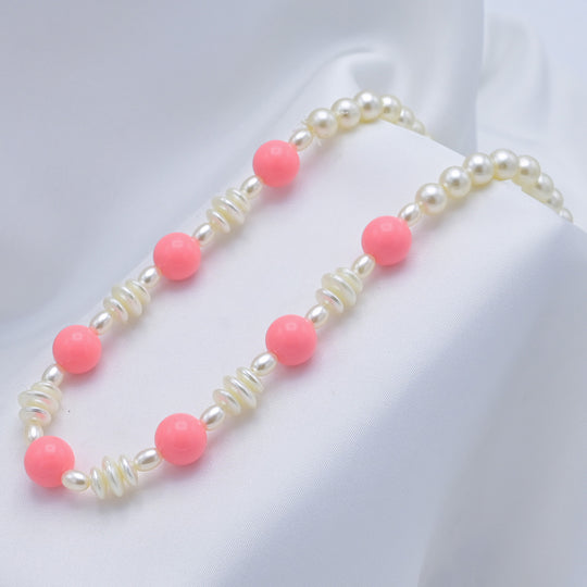 Elegant Beaded Necklace & Bracelet For Girls