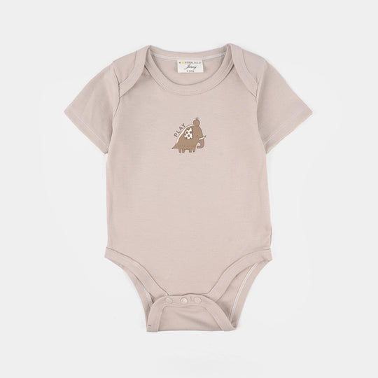 Infant Boys Jersey/Terry 3Pc Suit 287-016 E-C-BEIGE