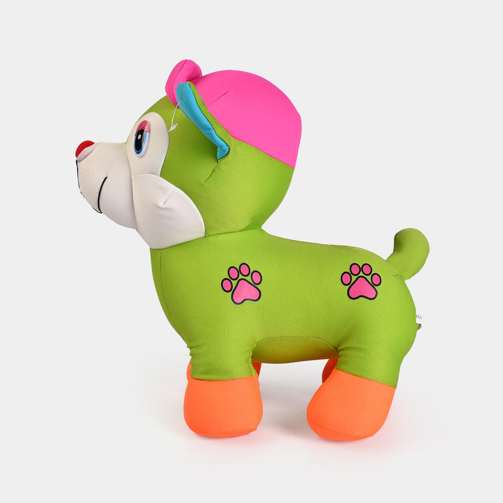 Soft Bean Cute Dog With Cap Toy - Yellow