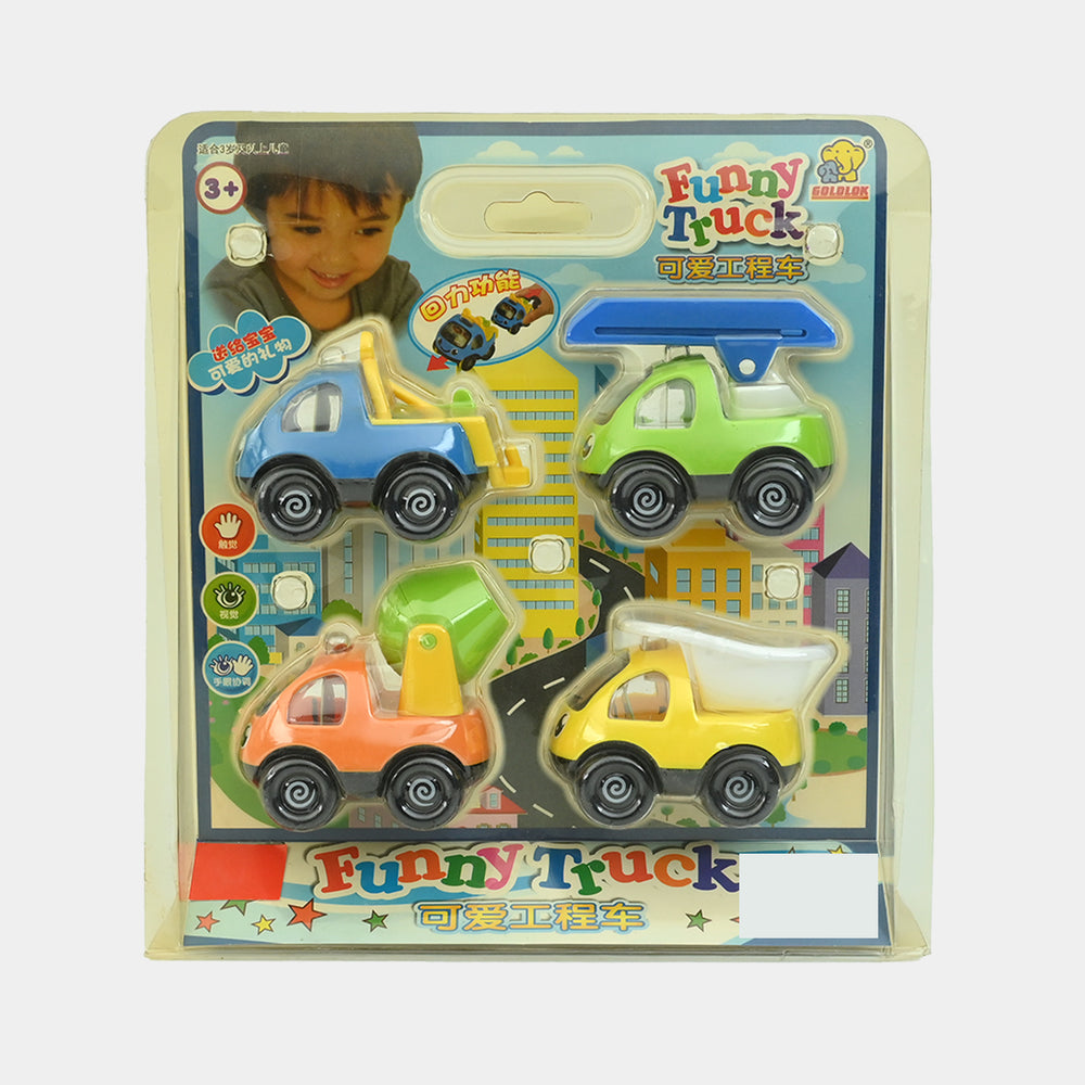 Friction-Powered Toy Vehicle Set
