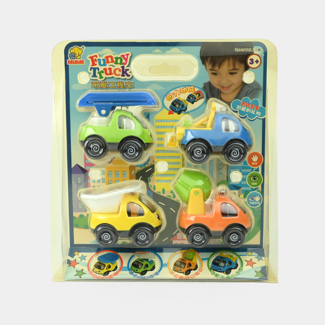 Friction-Powered Toy Vehicle Set