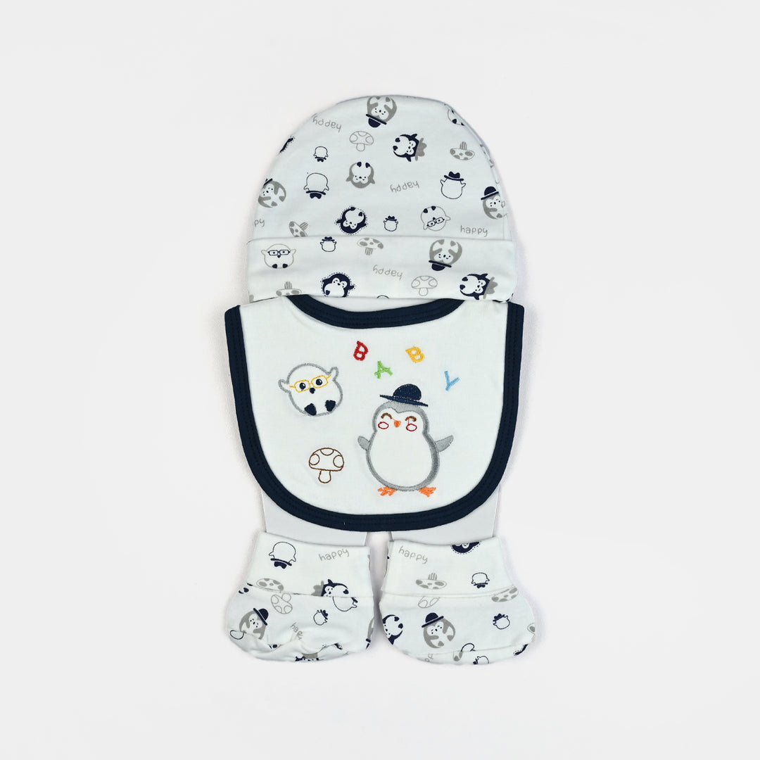 Baby Socks & Cap Bib Set | 4PCs