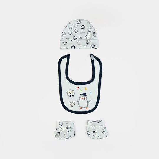 Baby Socks & Cap Bib Set | 4PCs
