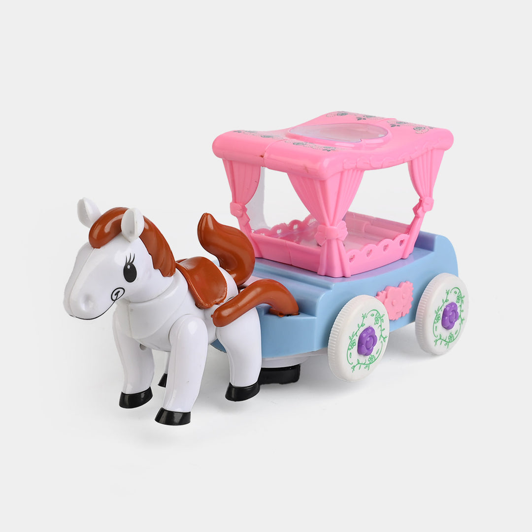 Cartoon Electric Horse Carriage Toy Set