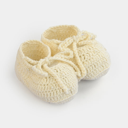 Hand-Made Crochet Baby Booties
